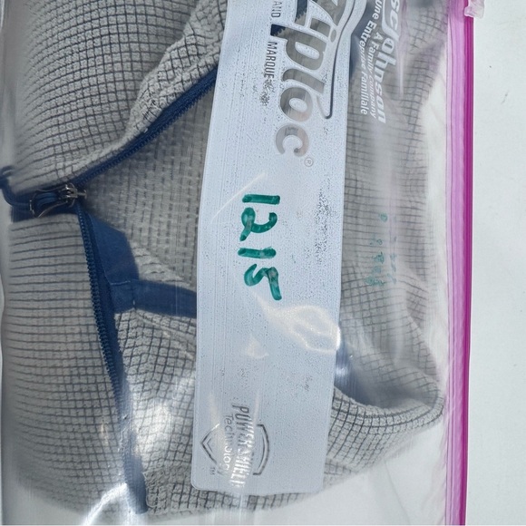 Orvis Silver Zip Up Sweater with Stand-Up Collar - Picture 8 of 8